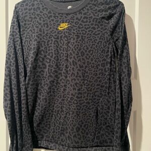 Nike Black Tee with White Logo